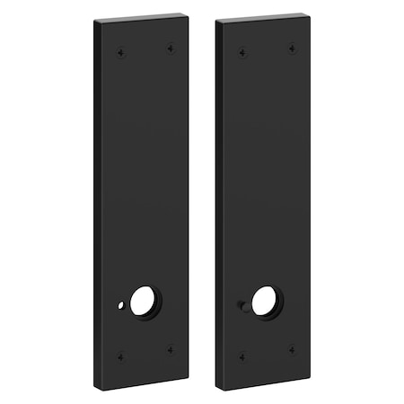 Baldwin Privacy Rosettes Satin Black R048.190.PV